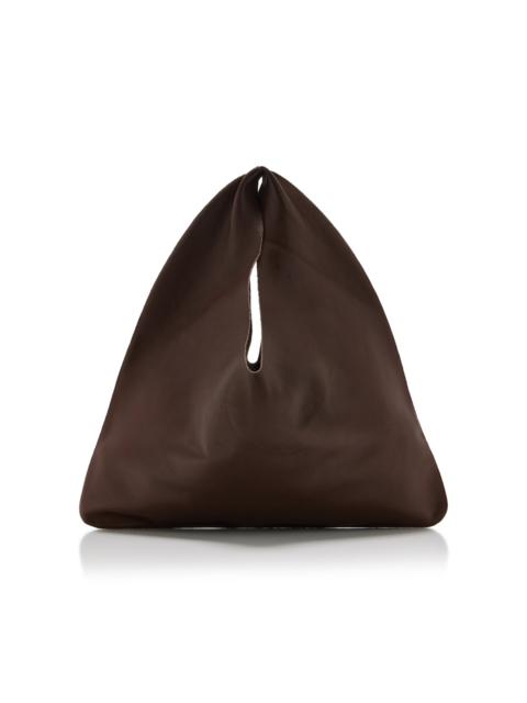 Small Bindle Leather Bag brown
