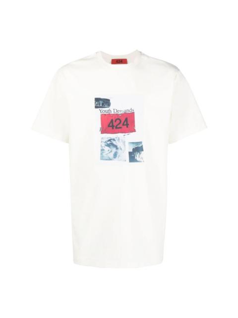 424 graphic-logo-print T-shirt
