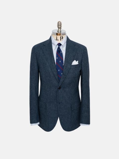 J. PRESS BLUE DONEGAL TWEED SPORT COAT