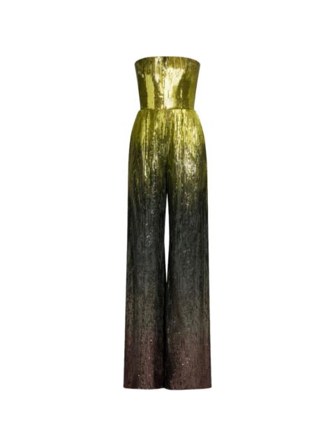 ELIE SAAB strapless sequin jumpsuit