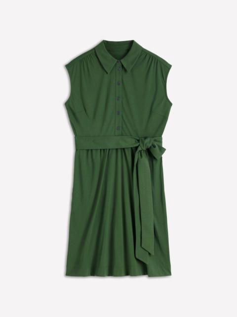 BODEN Honor Short Jersey Shirt Dress-Broad Bean
