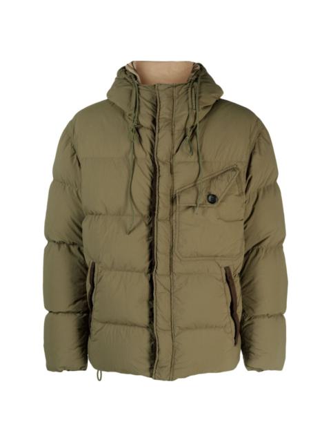 hooded duck-down jacket