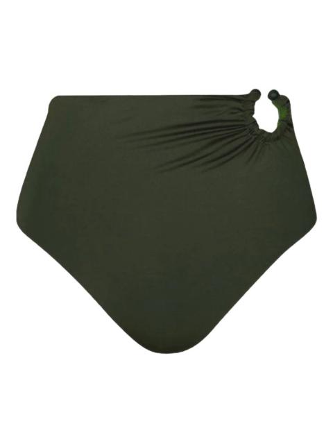 Johanna Ortiz Marinera gathered high-waist bikini panty