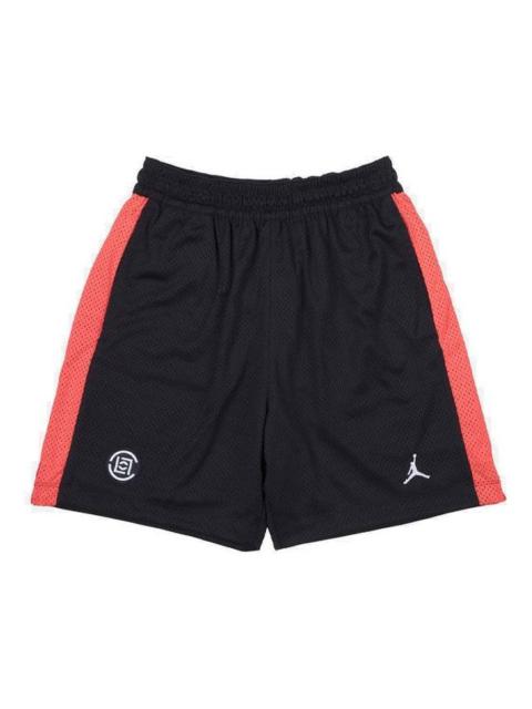 Jordan Air Jordan x CLOT Crossover Mesh Shorts Sports US Edition Black Red AR8399-010