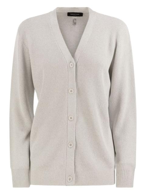 FABIANA FILIPPI ribbed V-neck cardigan