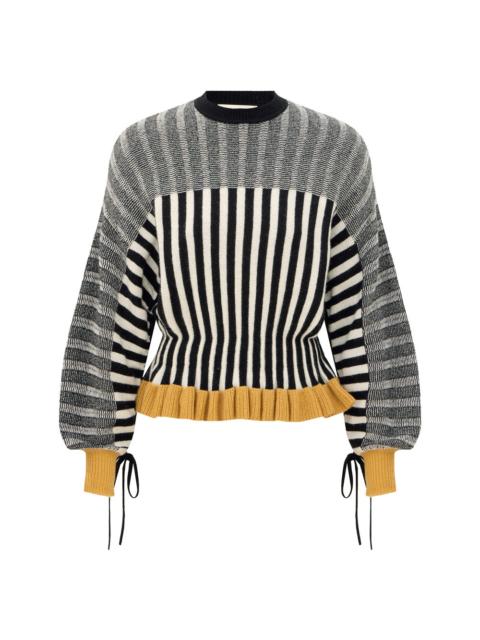Zimmermann CLASH WOOL DRAWN SWEATER