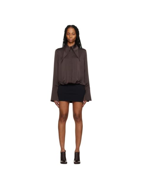 16ARLINGTON SSENSE Work Capsule – Brown Dara Minidress