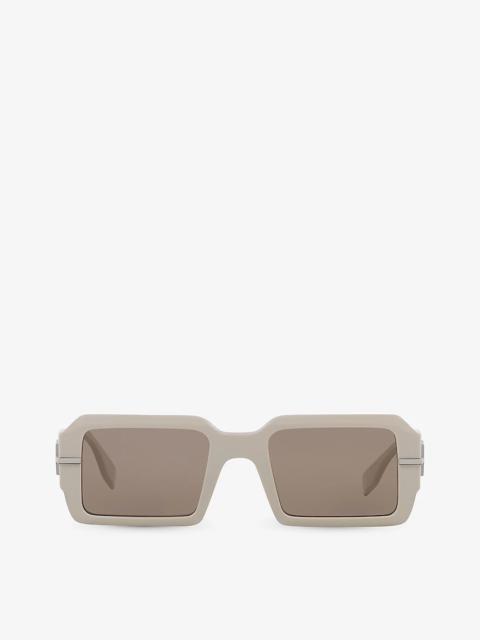 FENDI FE40073U Fendigraphy rectangle-frame acetate sunglasses