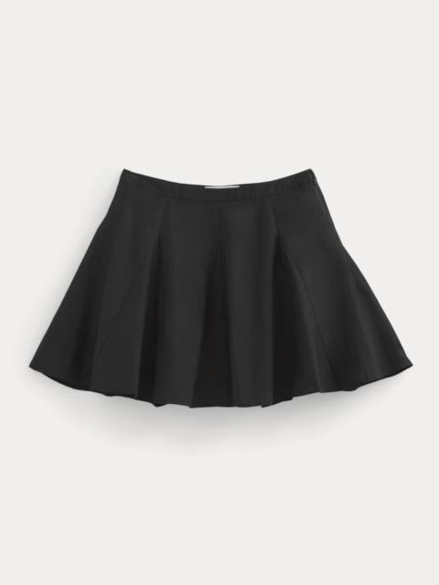 EVERLANE GODET MINI SKIRT IN COTTON SILK