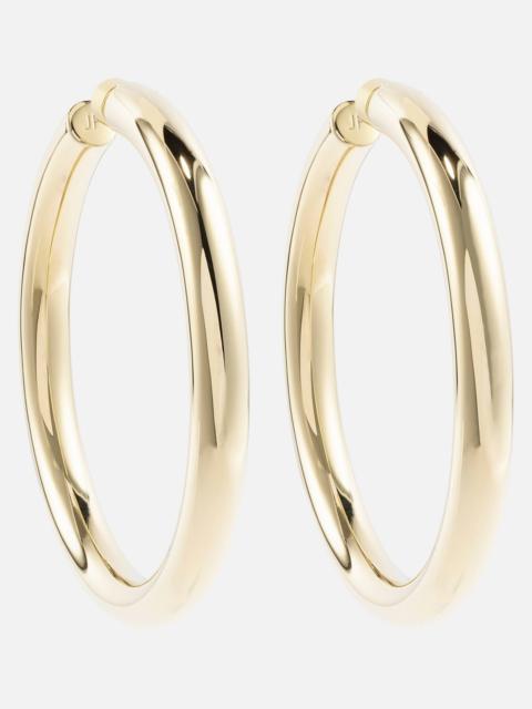 JENNIFER FISHER 2.5" Jamma 14kt yellow gold hoop earrings