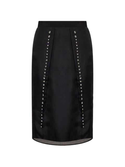 Stella McCartney crystal-embellished midi skirt
