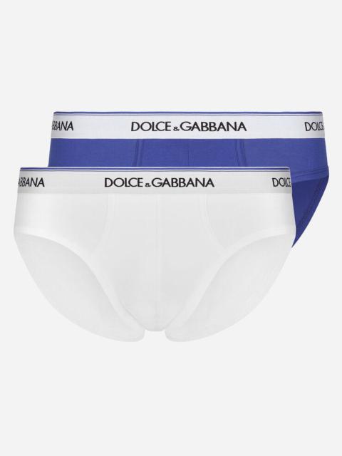 Dolce & Gabbana Two-pack mid-length cotton jersey briefs