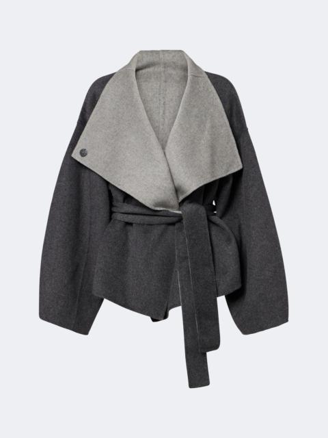 The Frankie Shop Onelle reversible wool-blend wrap coat