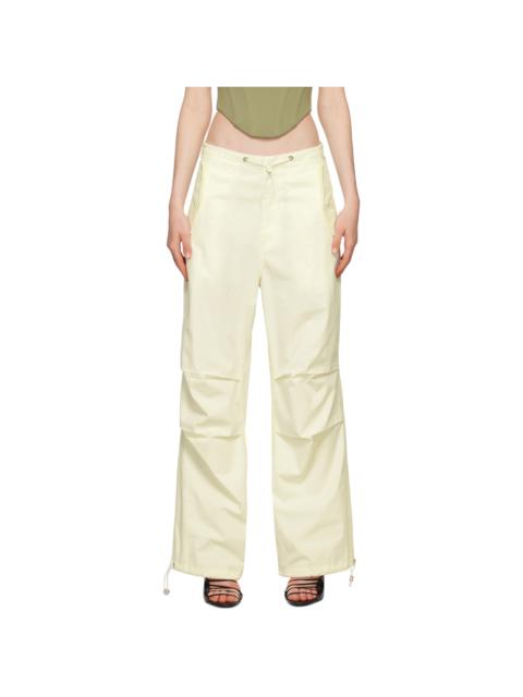 Dion Lee Off-White Toggle Parachute Trousers