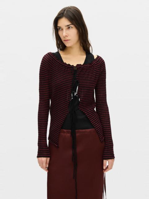 Ann Demeulemeester Nelle Off Shoulder Cardigan