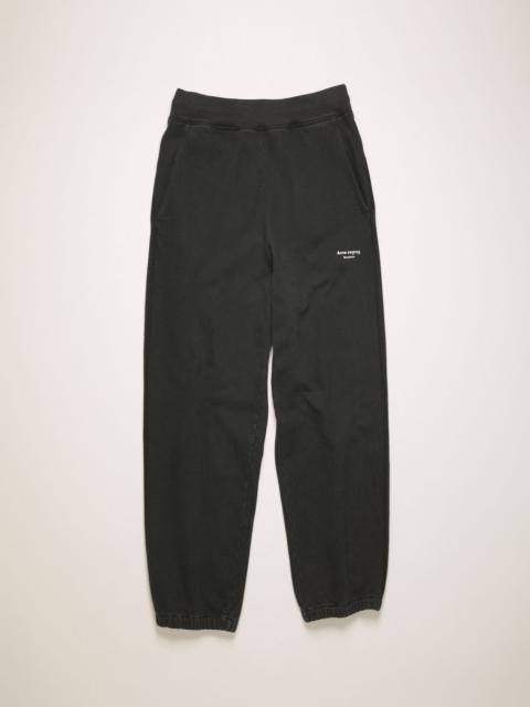 Acne Studios Reversed-logo sweatpants black