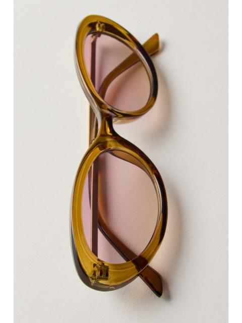 FREE PEOPLE Mae Oval Sunglasses
