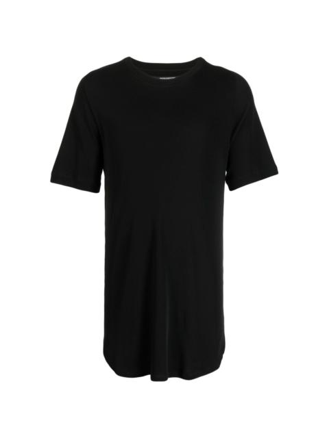 curved-hem cotton T-shirt