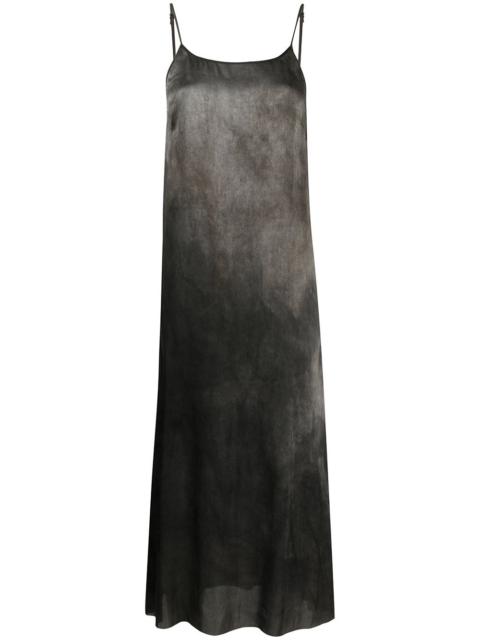 UMA WANG sleeveless silk-blend midi dress