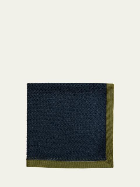 Brioni Men's Silk Knit Pocket Square