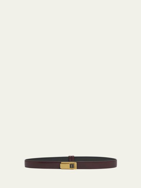 SAINT LAURENT YSL Skinny Leather Belt