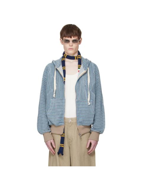 EDWARD CUMING Blue Flex Hoodie