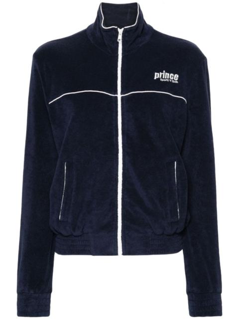 Sporty & Rich logo-embroidered zip-up sweatshirt