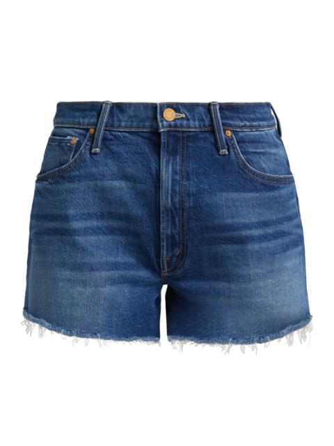 MOTHER Women's The Dodger Fray Jean Shorts - Bunny Hop