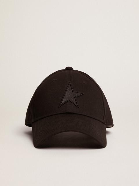 Golden Goose Black baseball cap with star