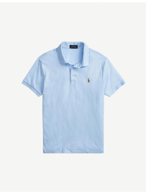 Polo Ralph Lauren Short-sleeved logo-embroidered custom slim-fit cotton-jersey polo shirt