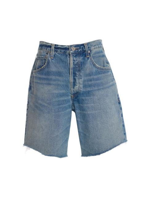 Citizens of Humanity Ayla Denim Shorts dark wash