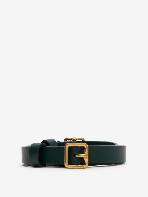 Burberry Leather Double B Buckle Belt