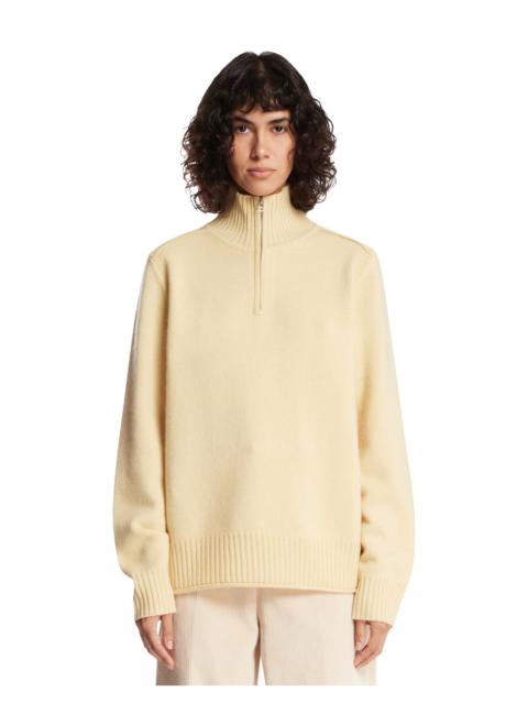 GUEST IN RESIDENCE Yellow Half-Zip Sweater