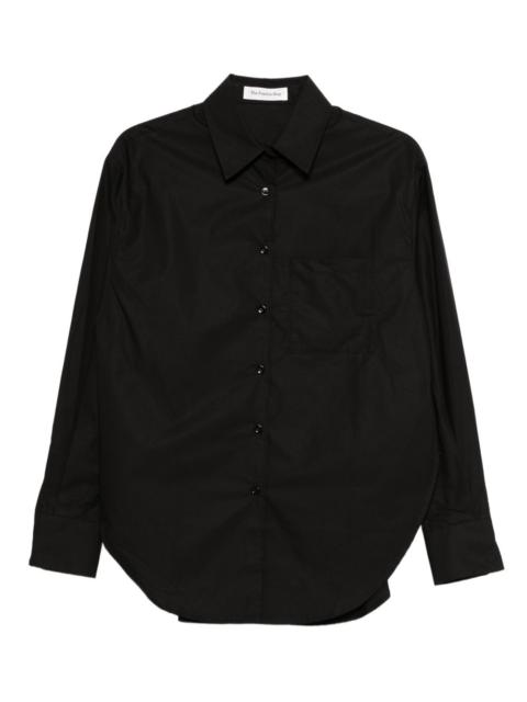 The Frankie Shop Lui curved hem shirt