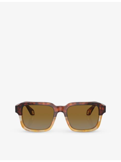 GIORGIO ARMANI AR8194U rectangle-frame acetate sunglasses