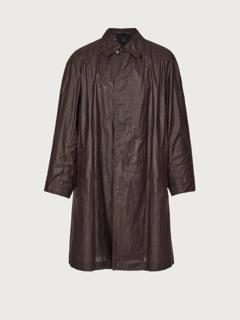 FERRAGAMO WAXED COTTON RAINCOAT