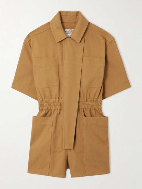 Max Mara ANGORA Cotton drill workwear jumpsuit