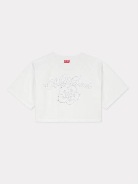 'KENZO Constellation' embroidered cropped T-shirt
