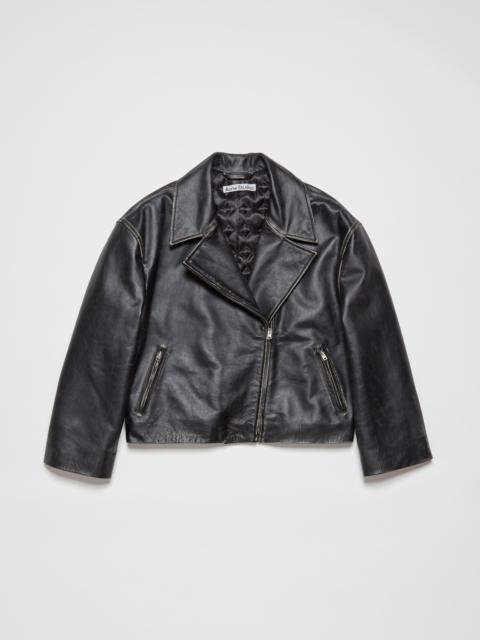 Acne Studios Lilket Distressed Leather Moto Jacket