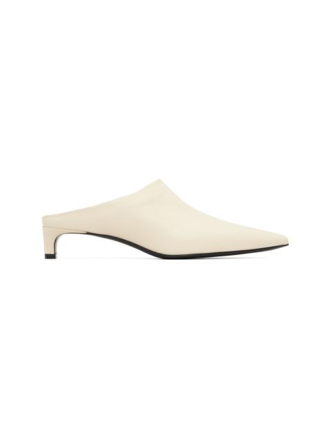Jil Sander Off-White Mule Heels