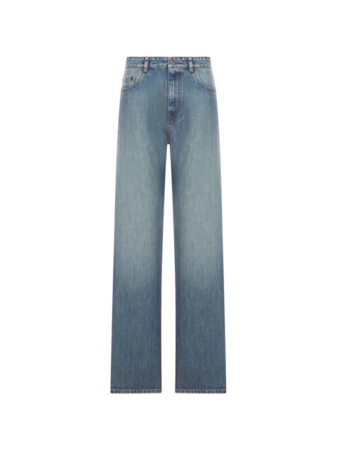 Miu Miu Miu Miu Embroidered-logo Regular Jeans