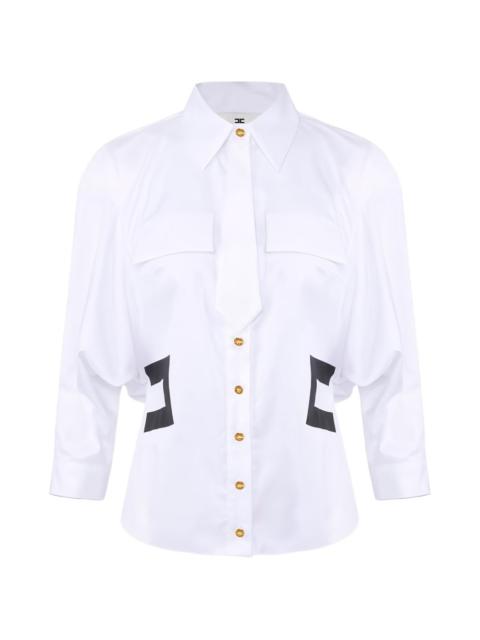 ELISABETTA FRANCHI tie-detail shirt