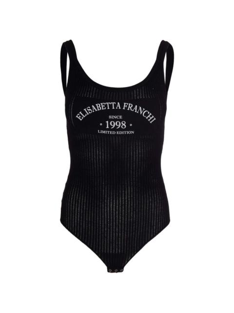 ELISABETTA FRANCHI logo-print bodysuit