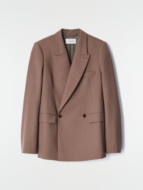 Lemaire DOUBLE-BREASTED TAILORED JACKET IN TROPICAL WOOL BLEND