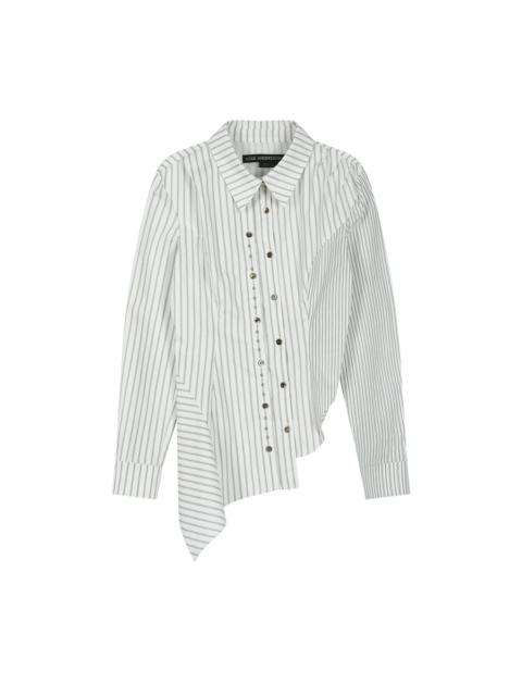 Andersson Bell Asymmetric Studded Stripe Shirt