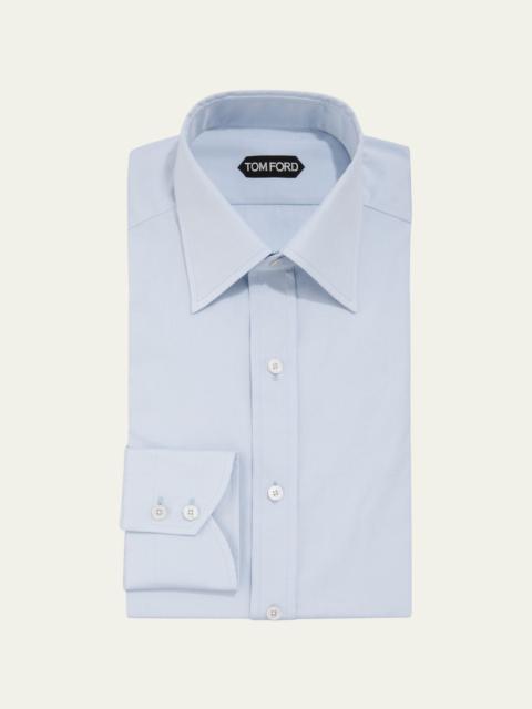 Men's Solid Poplin Dress Shirt