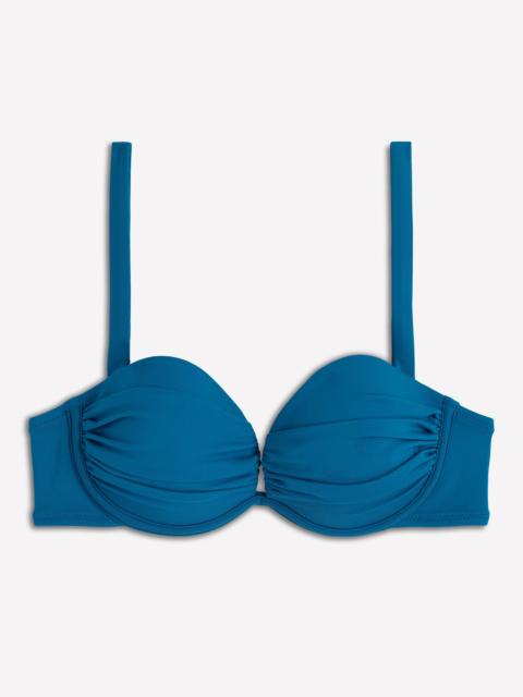 BODEN Pleated Cup Bikini Top-Oceanside