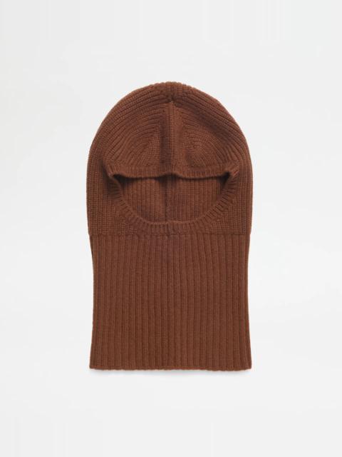 Tod's BALACLAVA IN CASHMERE BLEND - BROWN
