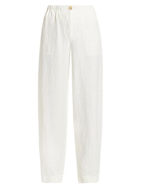 Vince Women's Utility Hemp Straight-Leg Pants - Off White