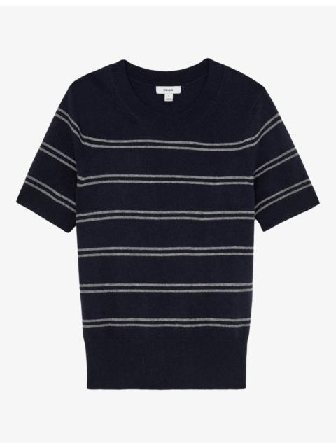 REISS Sabrina Striped Knitted T-Shirt